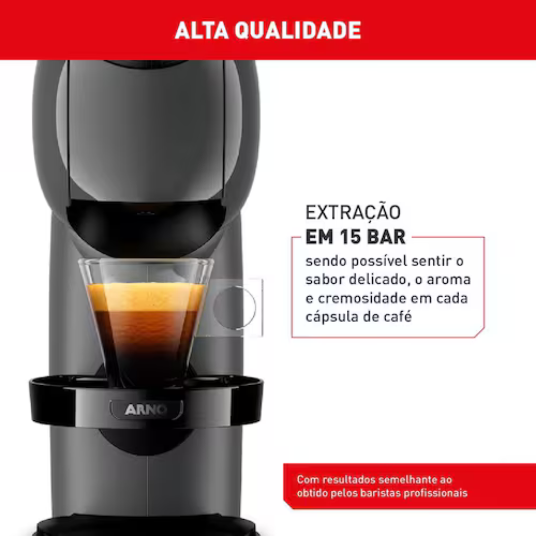 Cafeteira Expresso Arno Dolce Gusto Genio S DGS5 Basic Automática Multibebidas – Grafite - 110V - Imagem 16