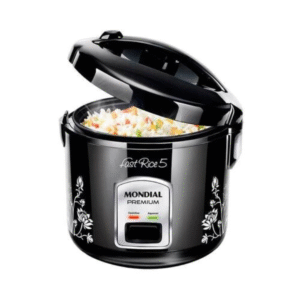 Panela Elétrica de Arroz Mondial NPE-08 - Fast Rice, Premium, 5 Xícaras, Preta - 110V