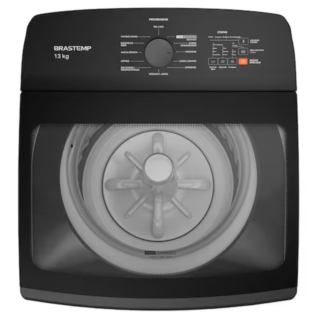 Lavadora de Roupas Brastemp BWK13A9 com Ciclo Tira Manchas Advanced e Ciclo Antibolinha Cinza Platinum - 13kg - 110V - Imagem 4