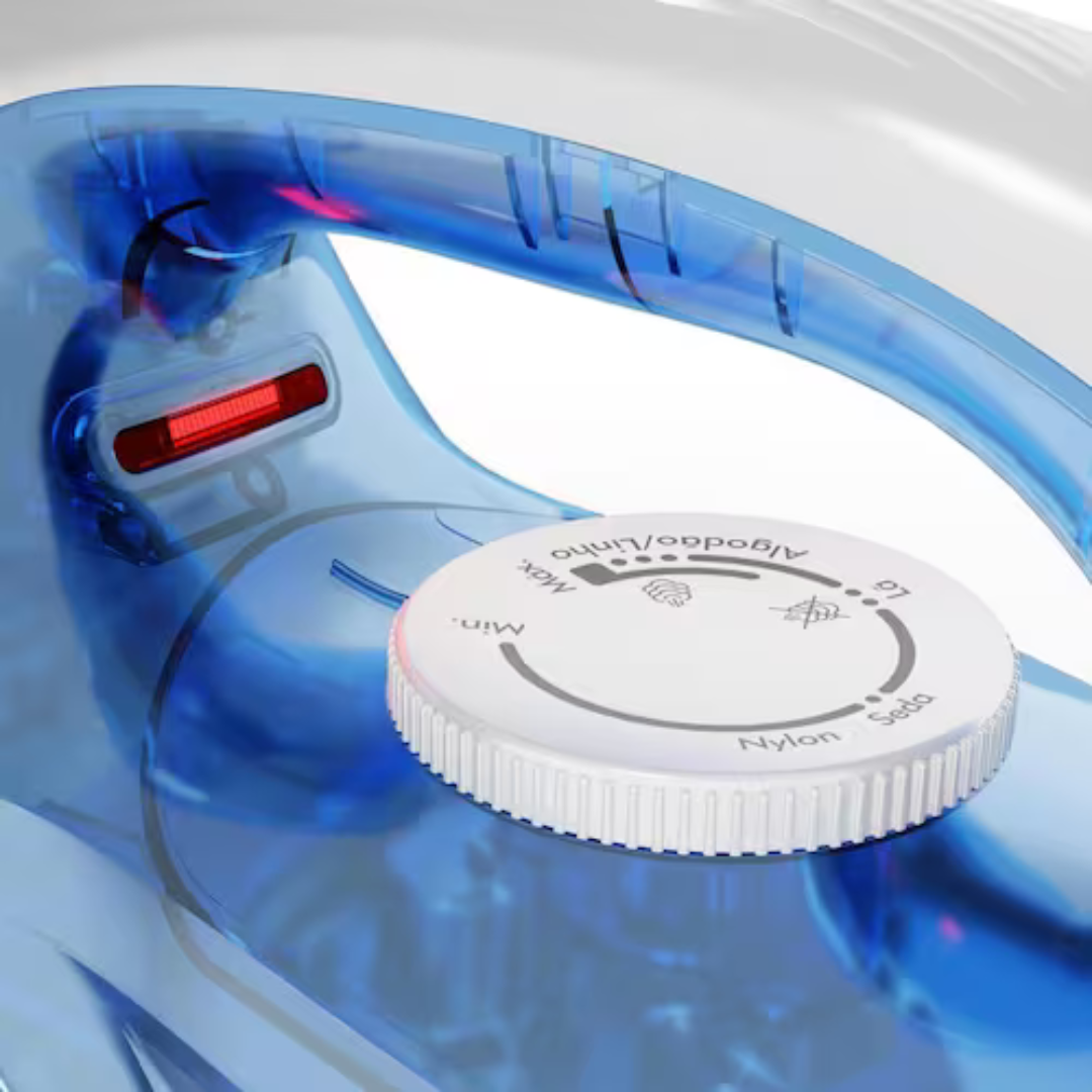 Ferro de Passar Britânia BF07 Base Antiaderente Vapor Vertical Reservatório Azul - 110V - Imagem 6