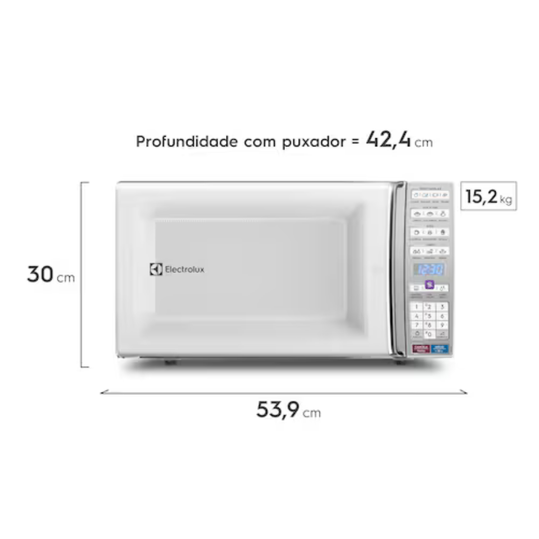 Micro-ondas Electrolux MEO44 34L Função Tira Odor Branco - 110V - Imagem 6