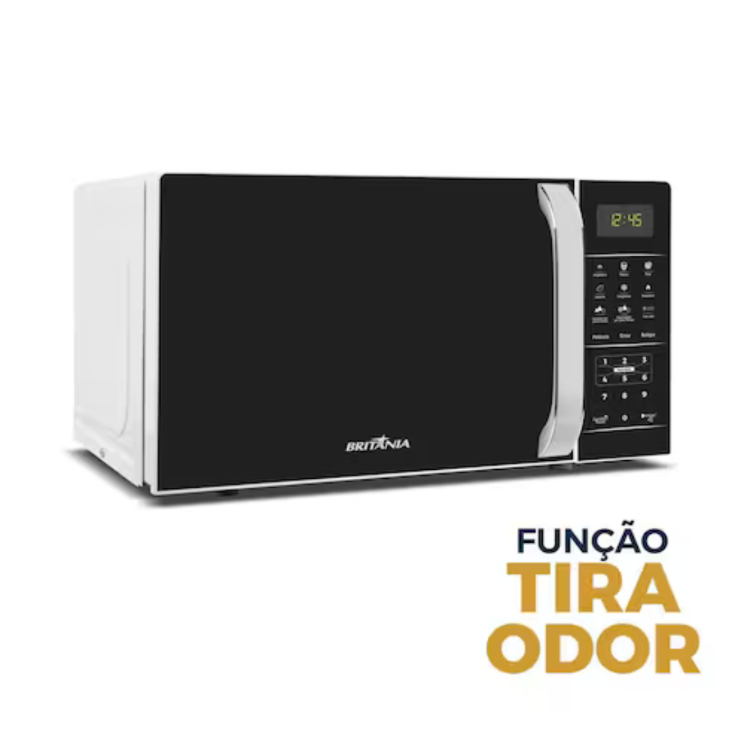 Micro-ondas Britânia BMO23 20L Limpa Fácil 1100W Preto/Branco - 110V - Imagem 8