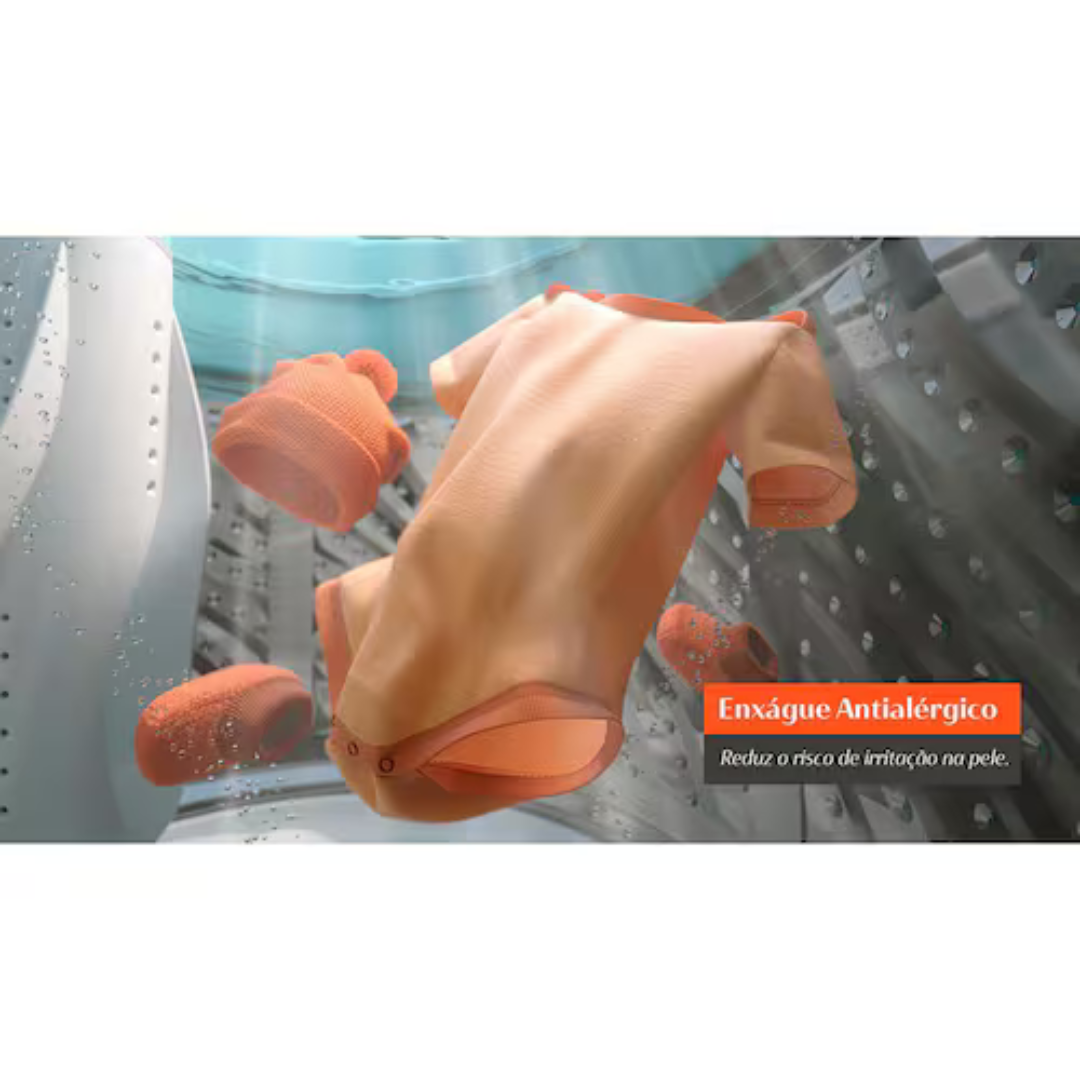 Lavadora de Roupas Brastemp BWK13A9 com Ciclo Tira Manchas Advanced e Ciclo Antibolinha Cinza Platinum - 13kg - 110V - Imagem 8