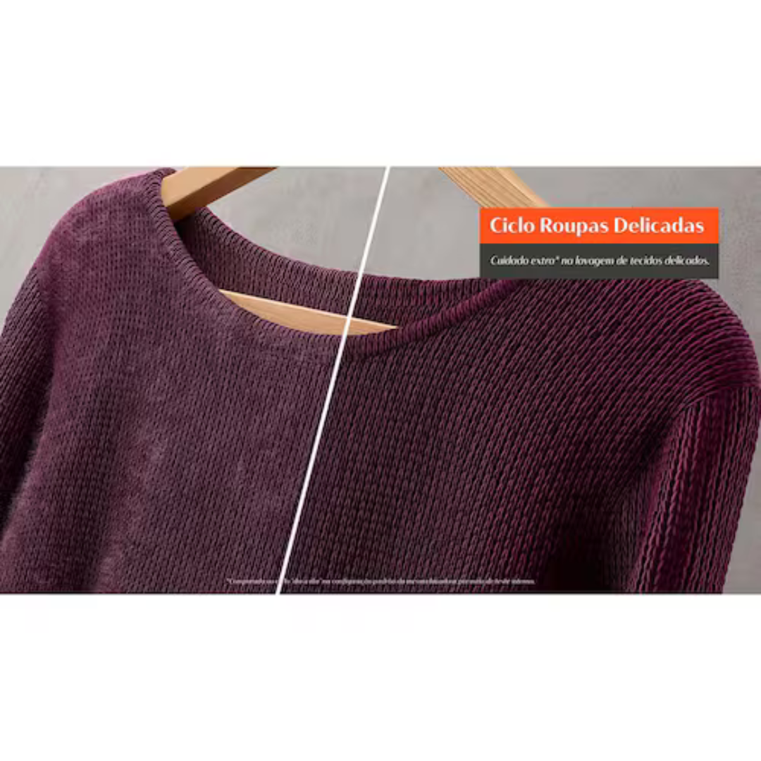 Lavadora de Roupas Brastemp BWK13A9 com Ciclo Tira Manchas Advanced e Ciclo Antibolinha Cinza Platinum - 13kg - 110V - Imagem 9